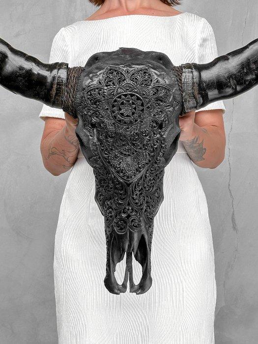 Geen minimumprijs - C - Grote met de hand gesneden zwarte, Antiek en Kunst, Kunst | Designobjecten