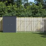 vidaXL Kippenhok met ren 165x1271x181 cm staal antraciet, Dieren en Toebehoren, Knaagdieren en Konijnen | Hokken en Kooien, Verzenden
