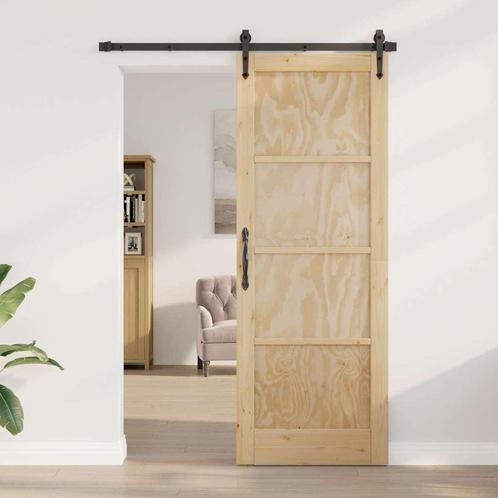 vidaXL Interne Deur ORKDAL 78x211x4 cm Massief Vurenhout, Doe-het-zelf en Verbouw, Deuren en Horren, Nieuw, Verzenden