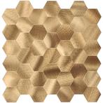 Zelfklevend Mozaïek Hexagon Gold, Huis en Inrichting, Ophalen of Verzenden, Nieuw