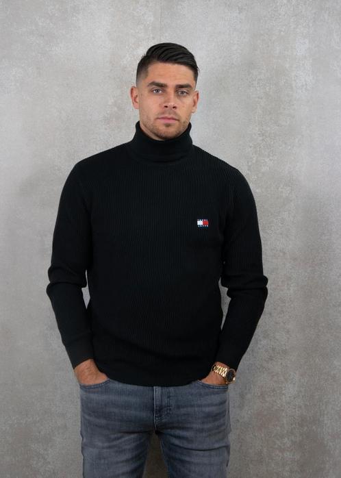 -30% Tommy Hilfiger  Tommy Hilfiger Slim xs badge rollneck, Kleding | Heren, Truien en Vesten, Zwart, Nieuw, Verzenden