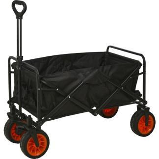 Bolderkar | 101 x 56 x 104 cm (Tot 80 kg, Opvouwbaar, Zwart), Caravans en Kamperen, Kampeeraccessoires, Nieuw, Verzenden
