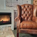 Chesterfield Gloucester Fauteuil - Vintage Bruin, Huis en Inrichting, Fauteuils, Ophalen of Verzenden, Nieuw, Leer, Chesterfield