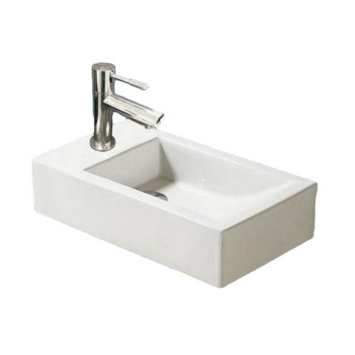 Fonteinset Sanilux Qubic Keramiek 45x25x12cm met 1/2 Yara, Doe-het-zelf en Verbouw, Sanitair, Overige typen, Nieuw, Chroom, Ophalen of Verzenden