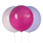 Paarse Ballonnen 61cm 3st, Hobby en Vrije tijd, Feestartikelen, Nieuw, Verzenden