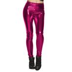 Metallic Roze Legging L-XL, Verzenden, Nieuw