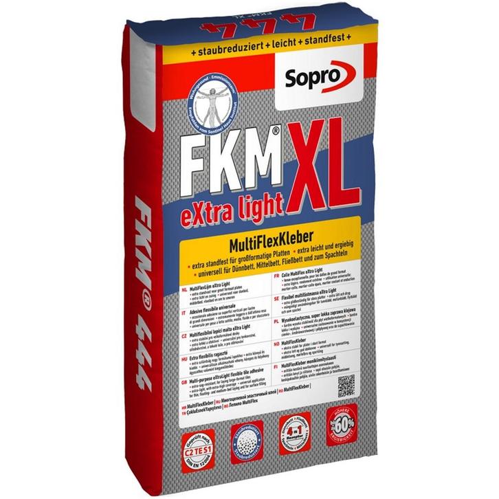 Flexibele Vloer Tegellijm Multiflex Extralight Sopro FKM XL, Doe-het-zelf en Verbouw, Sanitair, Ophalen of Verzenden