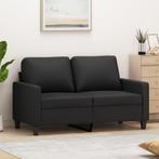 vidaXL Tweezitsbank 120 cm kunstleer zwart, Verzenden, Leer, Minder dan 150 cm, Nieuw