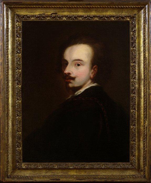 Antoon van Dyck, Navolger van - Male portrait after the, Antiek en Kunst, Kunst | Schilderijen | Klassiek