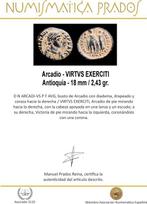 Romeinse Rijk. Arcadius (383-408 n.Chr.). Nummus Antioquía., Postzegels en Munten, Munten | Europa | Niet-Euromunten