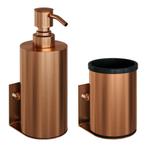 Zeepdispenser en Beker BRAUER Model A Incl. Wand Ophanging, Ophalen of Verzenden, Nieuw, Bad