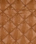 Gestepte Polyester Bruin, Nieuw, Bruin