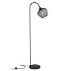 Industriële vloerlamp zwart, Pepita, met schakelaar, Nieuw, Ophalen of Verzenden, Metaal, 150 tot 200 cm