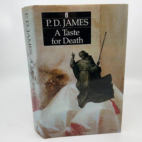 Signed; P.D. James - A Taste For Death - 1986, Antiek en Kunst, Antiek | Boeken en Bijbels