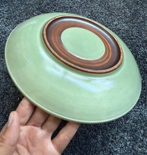 Groot Celadon Bord Karpers - Bord - Groot Bord! - Porselein, Antiek en Kunst, Antiek | Overige Antiek