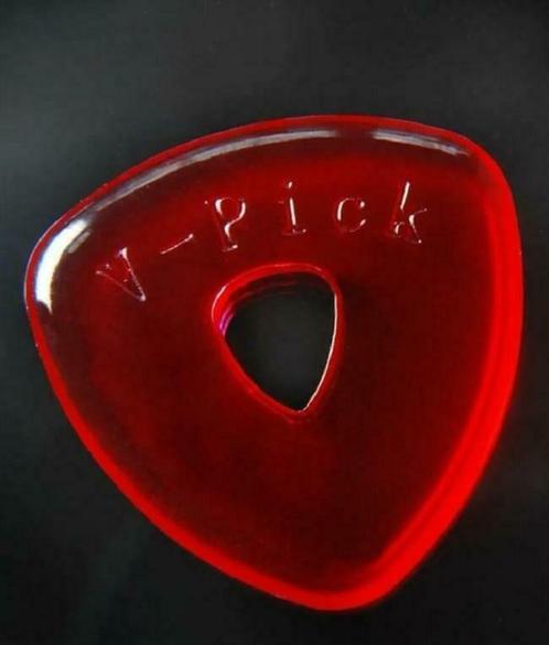 V-Picks Hole in One Ruby Red plectrum 2.75 mm, Muziek en Instrumenten, Instrumenten | Toebehoren, Nieuw, Ophalen of Verzenden