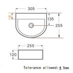 Wiesbaden Lara - Fontein Zonder Kraangat - 30x25x12cm -, Ophalen of Verzenden, Nieuw
