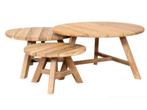 sens line Woody teak sidetable Ø 65 cm FSC Recycled teak, Tuin en Terras, Nieuw