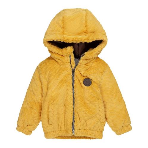 Winterjas fake fur (ochre), Kinderen en Baby's, Kinderkleding | Maat 134, Meisje, Nieuw, Jas, Verzenden