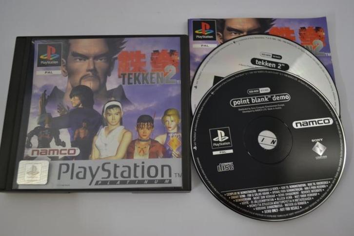 Tekken 2 - Platinum (PS1 PAL), Spelcomputers en Games, Games | Sony PlayStation 1, Zo goed als nieuw, Verzenden