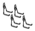 Set van 4 dubbele wandhaken (zwart, voor tuin en garage), Ophalen of Verzenden, Nieuw