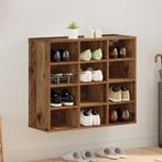 vidaXL Schoenenkast met plank Oud hout 103x30x51 cm Bewerkt, Huis en Inrichting, Verzenden, Nieuw