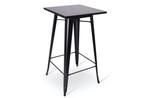 Metalen statafel - Zwart | 60x60cm | Hamburg, Tuin en Terras, Tuintafels, Ophalen of Verzenden, Nieuw, Vierkant, Kunststof