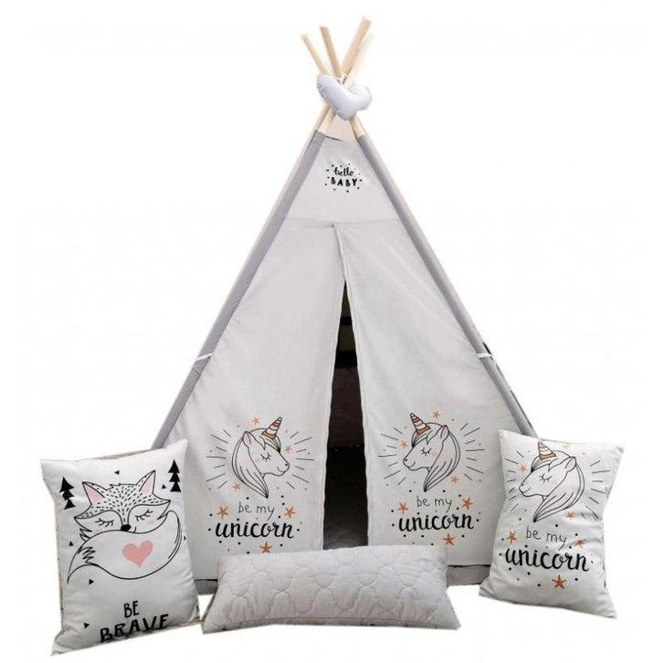 Luxe handgemaakte unicorn eenhoorn tipi tent speeltent -, Kinderen en Baby's, Speelgoed | Buiten | Los speelgoed, Ophalen of Verzenden