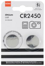 HEMA CR2450 lithium batterijen - 2 stuks, Verzenden, Nieuw