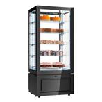 GGM Gastro | Panoramische vitrine - 457 liter - 800mm - 5 |, Verzenden, Nieuw
