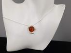 Zilver, Baltische barnsteen hanger broche / Geen