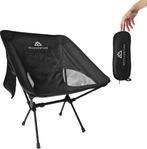 needventure® Campingstoel - Strandstoel - Vouwstoel - Zwart, Ophalen of Verzenden, Nieuw