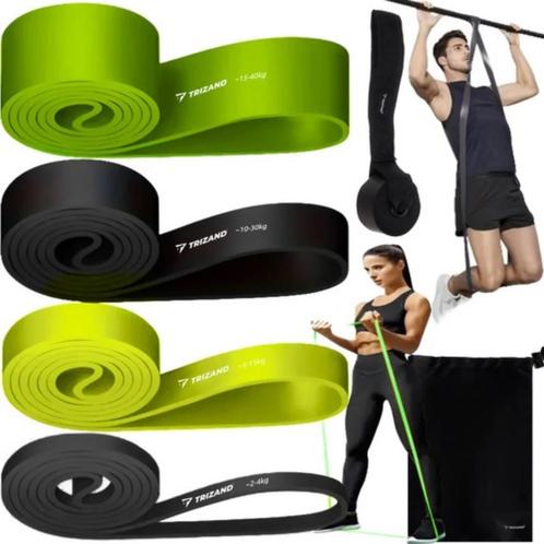 Trizand weerstandsbanden set - 4 stuks met deuranker voor..., Sport en Fitness, Fitnessmaterialen, Nieuw, Ophalen of Verzenden