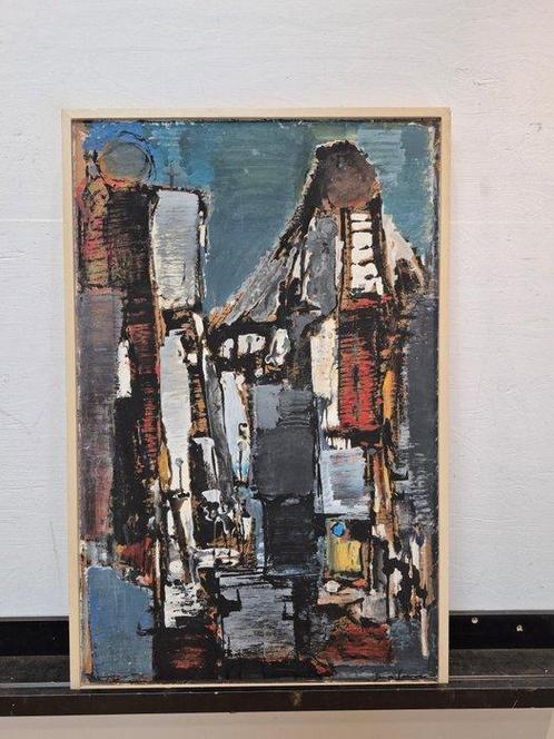 Jan de Leeuw (1908-1988) - Straatje, Antiek en Kunst, Kunst | Schilderijen | Klassiek