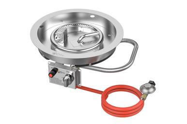 GoFire inbouwbrander rond 39 cm | Flexibel bedieningspaneel, Tuin en Terras, Terrasverwarmers, Nieuw, Verzenden