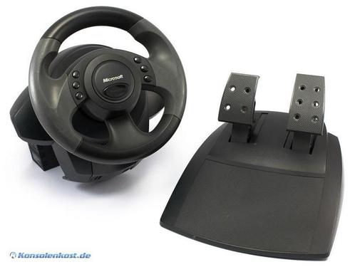 Microsoft Sidewinder Force Feedback - Stuur - Zwart (PC), Spelcomputers en Games, Spelcomputers | Xbox | Accessoires, Zo goed als nieuw