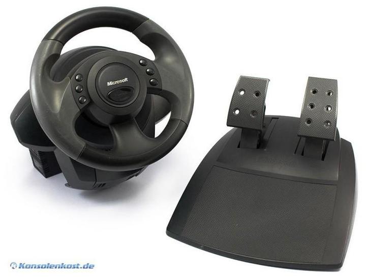 Microsoft Sidewinder Force Feedback - Stuur - Zwart (PC), Spelcomputers en Games, Spelcomputers | Xbox | Accessoires, Zo goed als nieuw