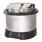Inductie soepketel/Foodwarmer met RVS stalen binnen pan met, Verzenden, Nieuw in verpakking
