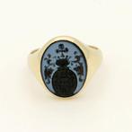 Ring - 14 karaat Geel goud - intaglio/lagensteen, Sieraden, Tassen en Uiterlijk, Nieuw