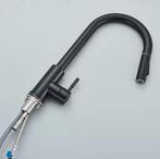 Zwarte Uittrekbare Mengkraan – 2 Standen &amp; Modern Design, Doe-het-zelf en Verbouw, Sanitair, Verzenden, Nieuw