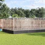 vidaXL Volière met verlengstuk 1246x414x212 m staal, Verzenden, Nieuw
