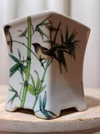 Bonsai schaal - 9,5x9,5x8,5cm - geglazuurd - Hoogte (boom):, Antiek en Kunst