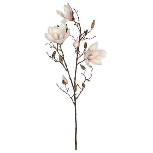 Licht roze Magnolia/beverboom kunsttak kunstplant 90 cm - .., Huis en Inrichting, Kamerplanten, Ophalen of Verzenden