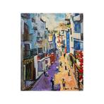 Claude Arvaud Moisson (1921-?) - Calle de Pueblo, Antiek en Kunst, Kunst | Schilderijen | Klassiek