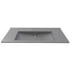 Wastafel Boss & Wessing 1 Kraangat 45x100 cm Rechthoek, Doe-het-zelf en Verbouw, Sanitair, Ophalen of Verzenden, Nieuw