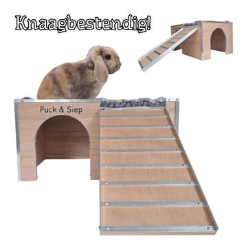 Konijn/cavia huis, huisje, schuilhut,