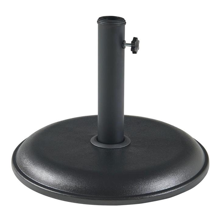 Parasolvoet Bionaz parasolhouder beton rond Ø45x5 cm zwart c, Tuin en Terras, Parasols, Verzenden
