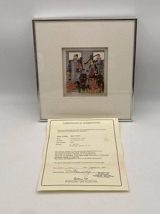 James Rizzi (1950-2011) - Basketball Jones · Artists proof, Antiek en Kunst, Kunst | Designobjecten