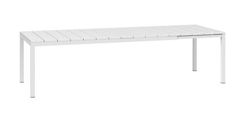 Nardi Rio Uittrekbare Tafel - Wit gecoat, Tuin en Terras, Tuintafels, Ophalen of Verzenden