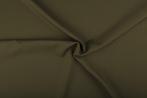Texture stof khaki - 25m bi-stretch op rol, Hobby en Vrije tijd, Stoffen en Lappen, Verzenden, Nieuw